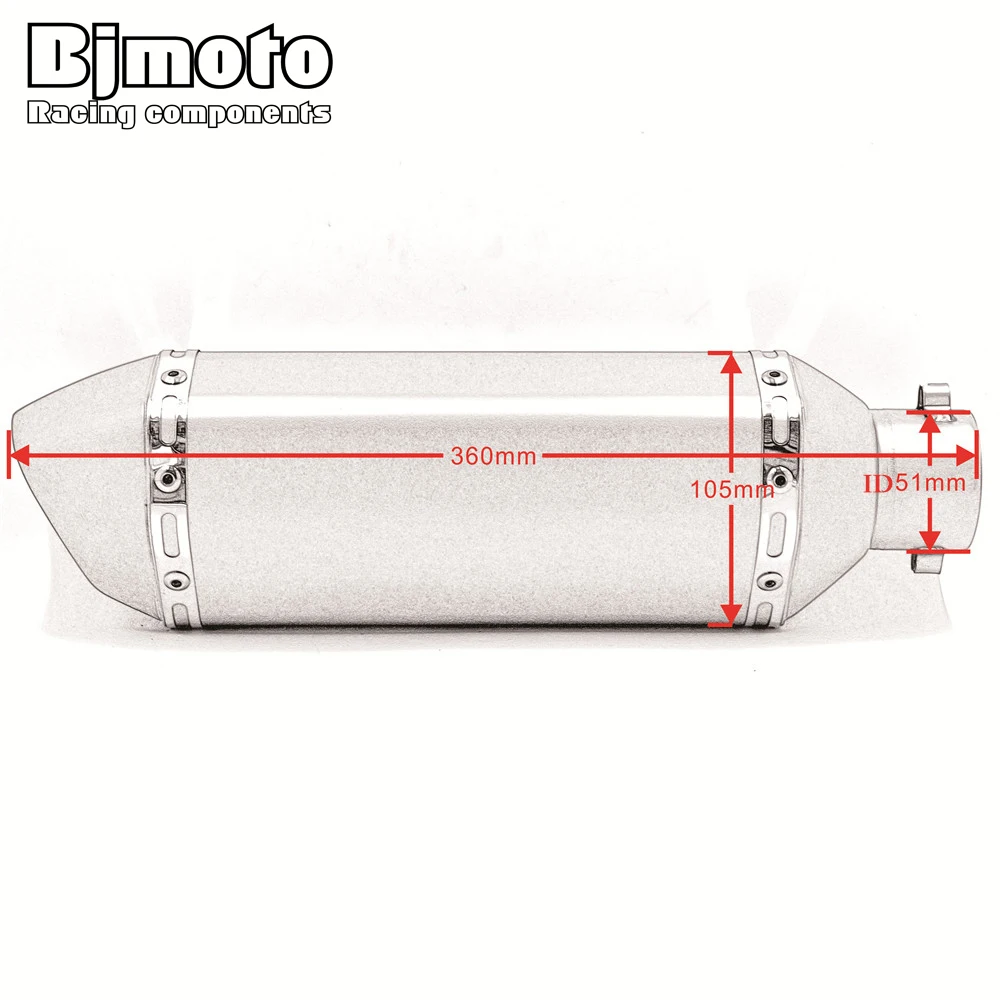 Universel Akrapovic de Escape silenciador de la Motocicleta para Honda CRF230 CB400 CB600 CBR600 MSX125 NC700 sombra Escape de Motocicleta Universel Akrapovic de Escape silenciador de la Motocicleta para Honda CRF230 CB400 CB600 CBR600 MSX125 NC700 sombra Escape de Motocicleta