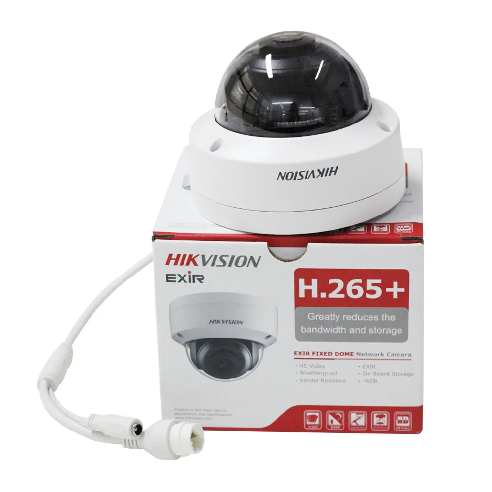 Hikvision Оригинальная английская DS-2CD2185FWD-I 8 Мп уличная купольная ip камера H265 обновляемая CCTV камера Интерфейс камеры безопасности 2,8 мм