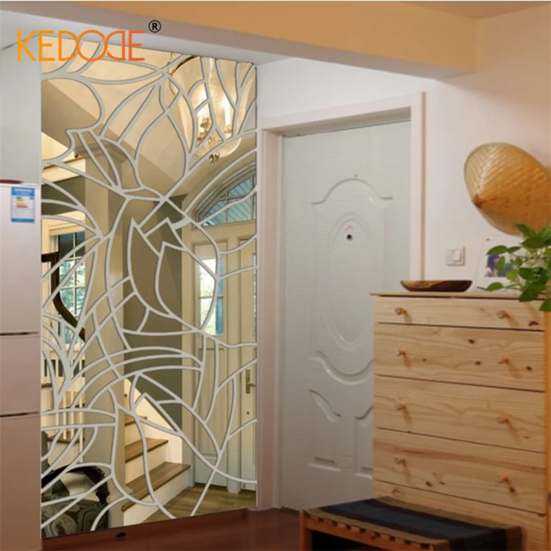 

Abstract Leaf Mirror 3D Acrylic Wall Sticker Home Living Room Restaurant Wall Art Beautify Decorative Mural