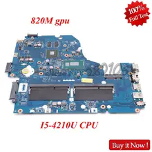 NOKOTION Z5WAH LA-B162P для acer aspire E5-571 E5-571G Материнская плата ноутбука NBMLB11004 NB. MLB11.004 I5-4210U Процессор 820 м DDR3L