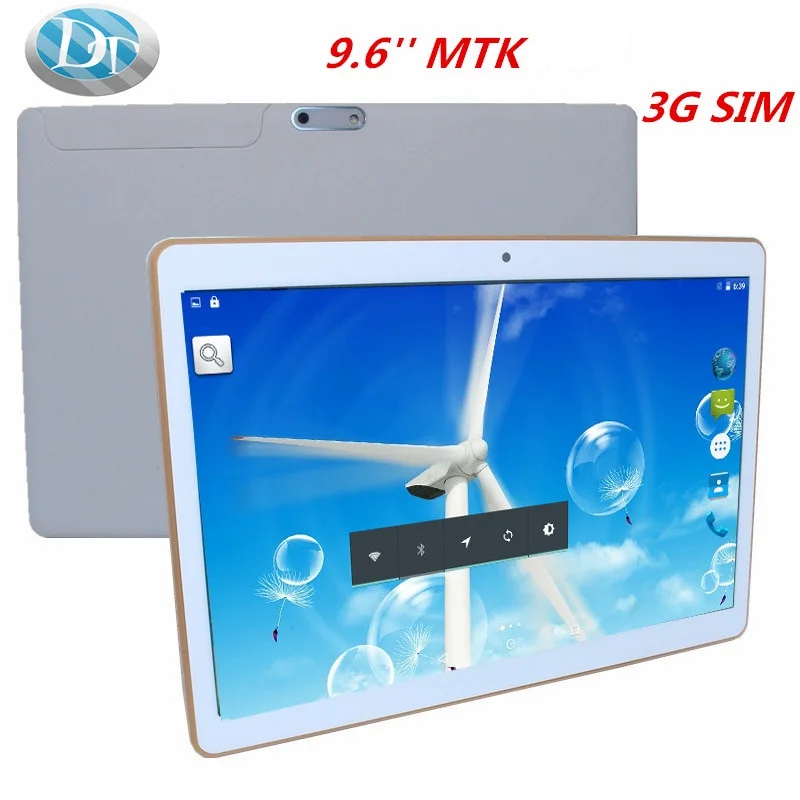 Lowest Price  9.6inch Tablet PC MTK6580  IPS HD Quad Core 3G Tablet Phone 16G ROM 1G RAM Super slim GPS Dual sim card