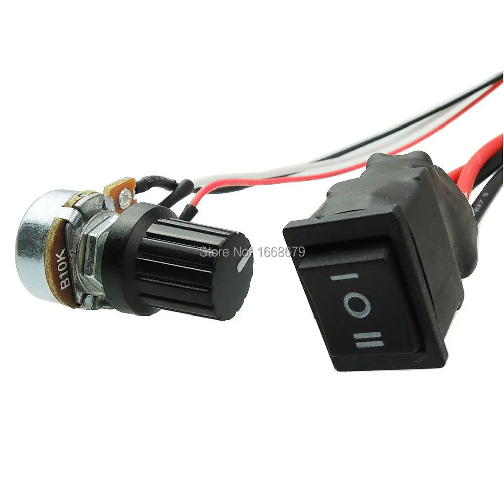 Регулируемый регулятор EBOWAN 6 в 12 В 24 В|pwm dc motor speed|dc speedmotor speed controller reversible |