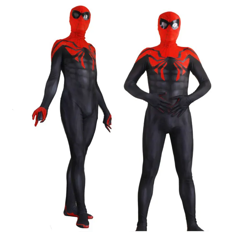 

2019 new cosplay Spider-Man Halloween tights Conjoined Full package Custom tights Siamese clothing Posting