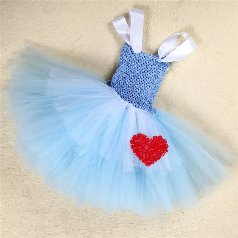 Высокое качество принцесса Алиса платье Синий Девочка Косплей Элис в стране чудес платье-пачка Детские вечерние костюмы на Хэллоуин - Цвет: Style 3