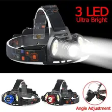 Масштабируемые 22000 LM T6+ COB 3 светодиодный налобный фонарь 18650 Батарея фонарик Водонепроницаемый 4 режима Фонари фонарь для кемпинга Пеший Туризм A391