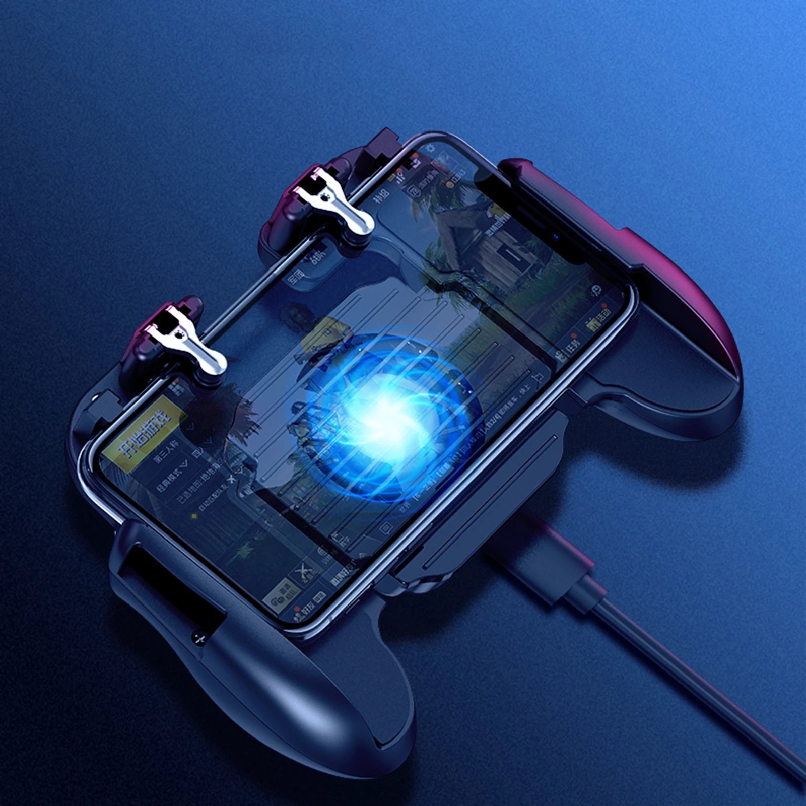 Mobile Phone Gamepad Joystick for PUBG Controller Mobile Trigger Game Pad Controller Holder with/without Cooler Cooling Fan
