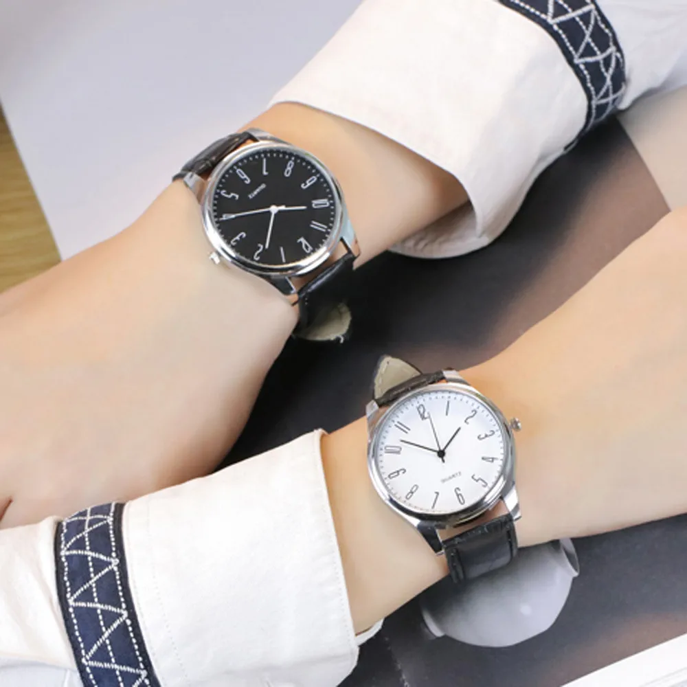 Мужские Простые деловые кварцевые наручные часы из искусственной кожи, модные повседневные мужские часы bayan kol saati, горячая Распродажа