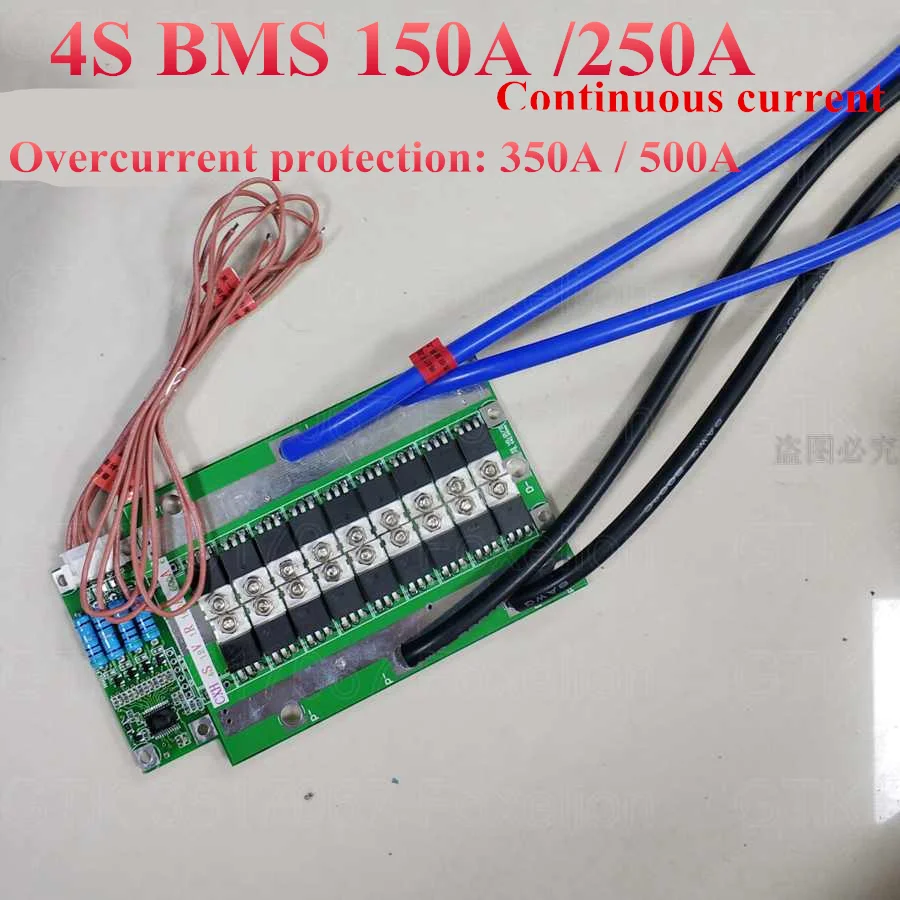 Непрерывный 250A 150A 12 V BMS 4S литиевая 14,8 v батарея BMS Защитная плата для лодочного двигателя инвертор для мотора RV подвесной 16,8 v