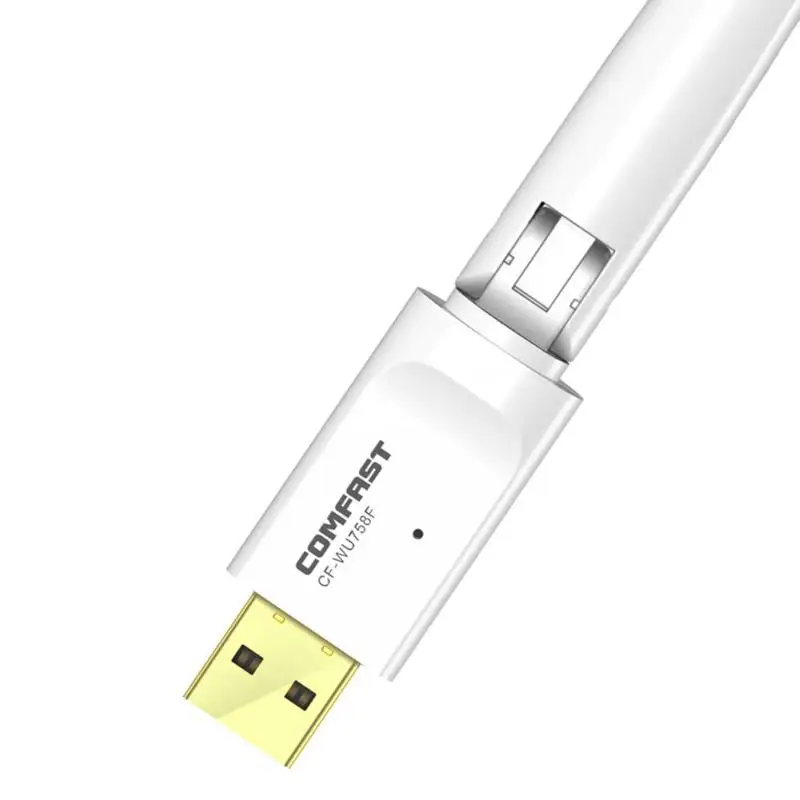 USB Wifi Adapter 650Mbps Wireless Receiver Dongle Ethernet Network Card 6dBi Antenna for Windows XP/7/8/8.1/1 Mac OS10.6-10.15