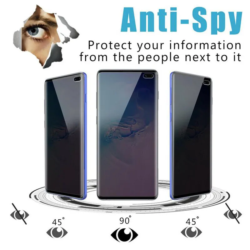 

Privacy Anti-Peeping Tempered Glass Screen Protector for Samsung Galaxy S10 PlusS10 S10e Anti Glare Glass Film