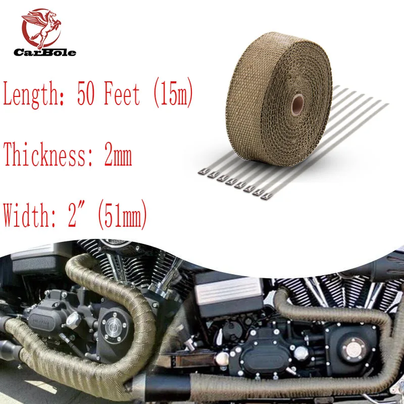 Buy 50mm x 15M Titanium High Temperature Header