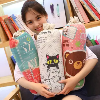 

cute plush toy lovely Cotton and linen Cartoon Air Conditioner Multi-function Pillow Quilt Cushion gift for girlfriend 1 pc