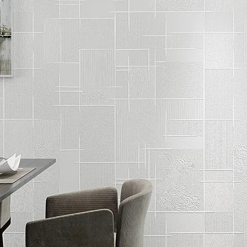 Современный простой 3D эффект текстура тисненая настенная бумага рулон обычный нетканый фон обои для гостиной - Цвет: J02031 Pearl White