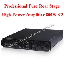 Высокий профессиональный Мощность микрофонный усилитель 800 Вт+ 800 Вт 2-канальный усилитель звука сабвуфер микрофонный усилитель Мощность