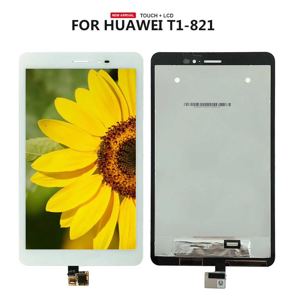 Для huawei MediaPad T1-823L T1-821W T1-821L T1-821 ЖК-дисплей Дисплей Сенсорный экран планшета Панель Стекло сборки Запчасти