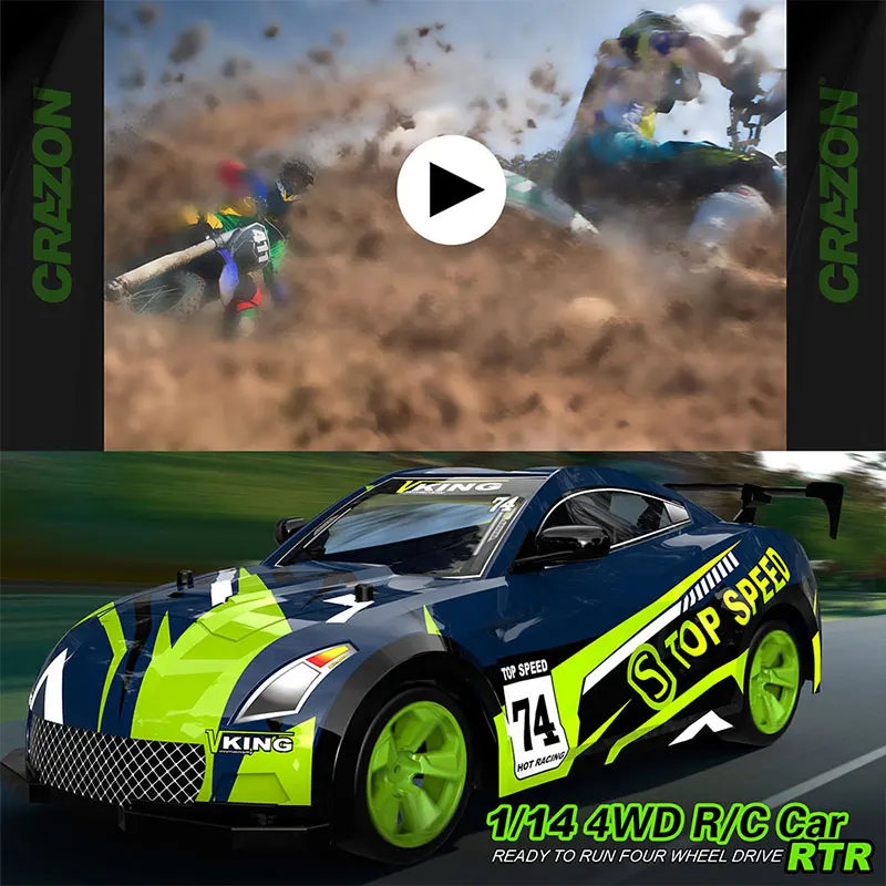 RC Car RC Drift Car 2.4GHZ Toy Remote Control Crawler RC Racing ABS Boys Gifts Toys Remote Controls Electric Surprise Gift