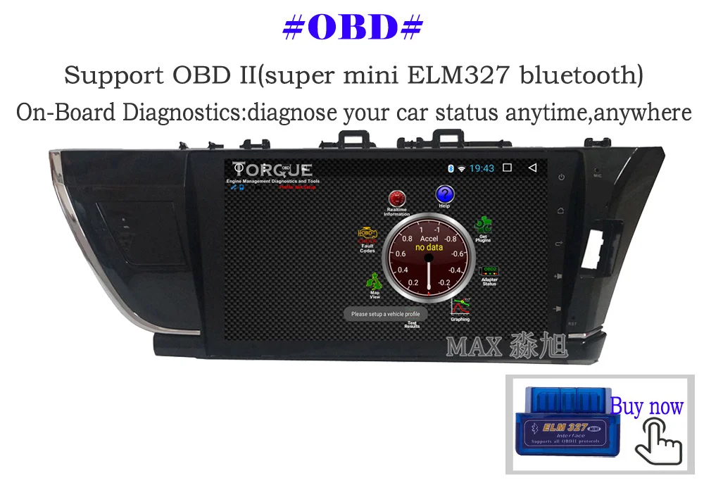 Perfect MAX 2G 32G Android 8.1 Car DVD Player for Toyota corolla 2014 2015 2016 Right Drive Car Radio RDS Bluetooth 4G WiFi SWC GPS Map 12