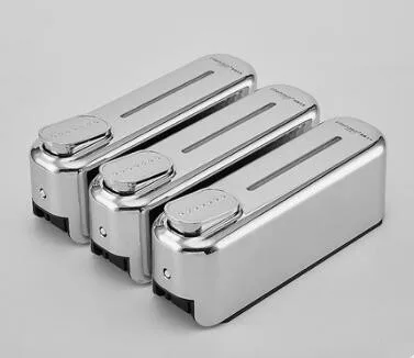 chrome three 350 мл-1050 мл настенный дозатор геля для душа с замком ABS пластиковый жидкий шампунь сосуд для ванной комнаты - Цвет: chrome three