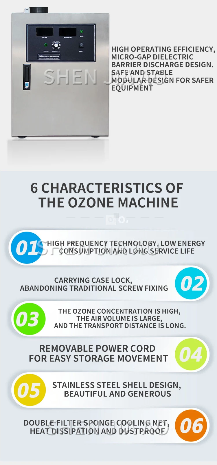 35G high concentration ozone machine mushroom cultivation vegetable greenhouses poultry breeding workshop disinfection ozone
