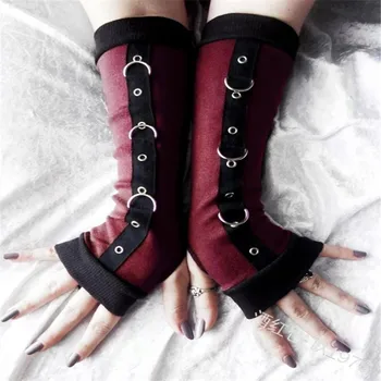 

Gothic Punk Trendy Casual Elegant Black Retro Women Gloves Hip Hop Streetwear Vintage Female Adult Fashion 2019 New Accessories