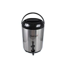 SHIHHO четыре-в-одном нержавеющая сталь молоко чай охладитель двухслойный молоко емкость для чая напитки чай магазин 10L/12 литров