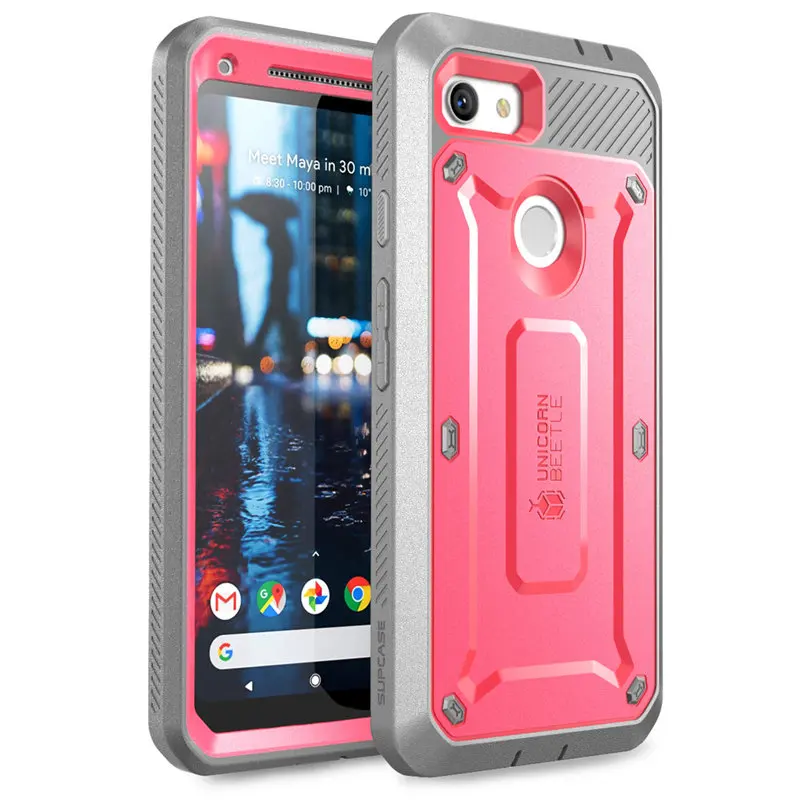 For Google Pixel 3A XL Case (2019) UB Pro Full-Body Rugged Holster Protective Case Cover With Built-In Screen Protector