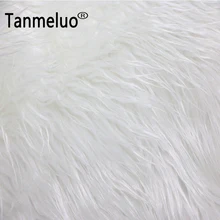Хорошее качество маленькая имитация 5 см Искусственный мех Материал красный черный белый плюш лисий мех Ткань для свадьбы украшения дома события