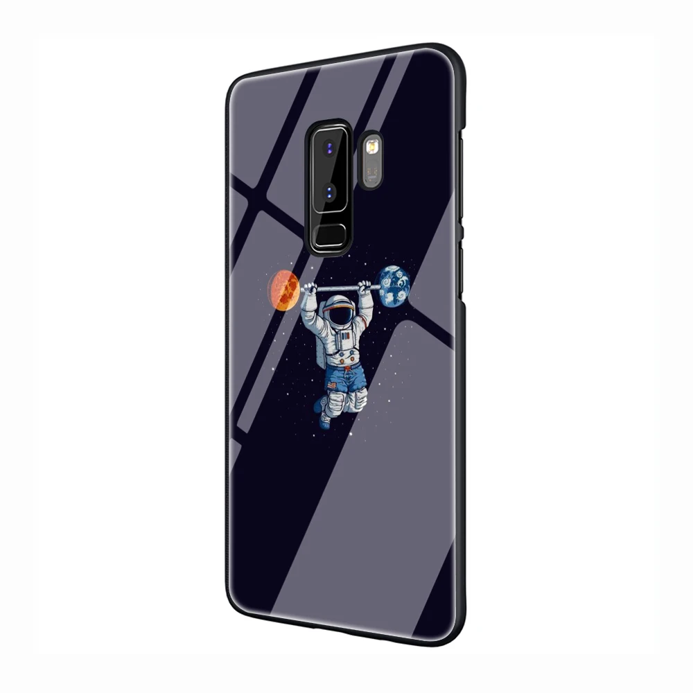 Забавный чехол из закаленного стекла для samsung Galaxy S7 edge S8 9 10 Note 8 9 10 Plus A10 20 30 40 50 60 70 - Цвет: G9