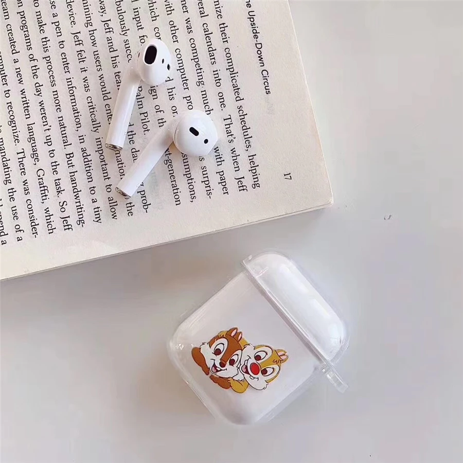 Чехол Airpods, милый чехол для airpods, мультяшный защитный жесткий чехол, прозрачный беспроводной чехол для наушников для iphone, чехол для наушников