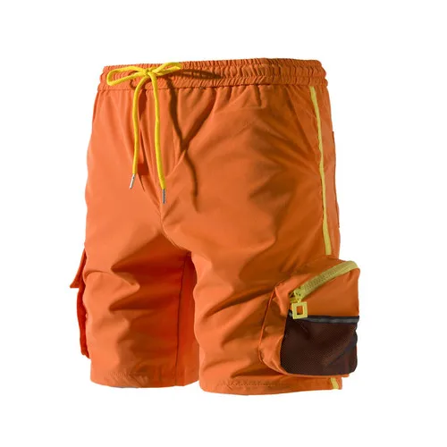 Летние новые мужские шорты Карго цвета Slim Fit Мужские мыть винтажные короткие модные высококачественные хип хоп размер SIZE - Цвет: cheng