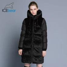ICEbear2018 new high quality winter velvet jacket thick warm women’s parka clothing fashion casual women’s brand coat GWD18080