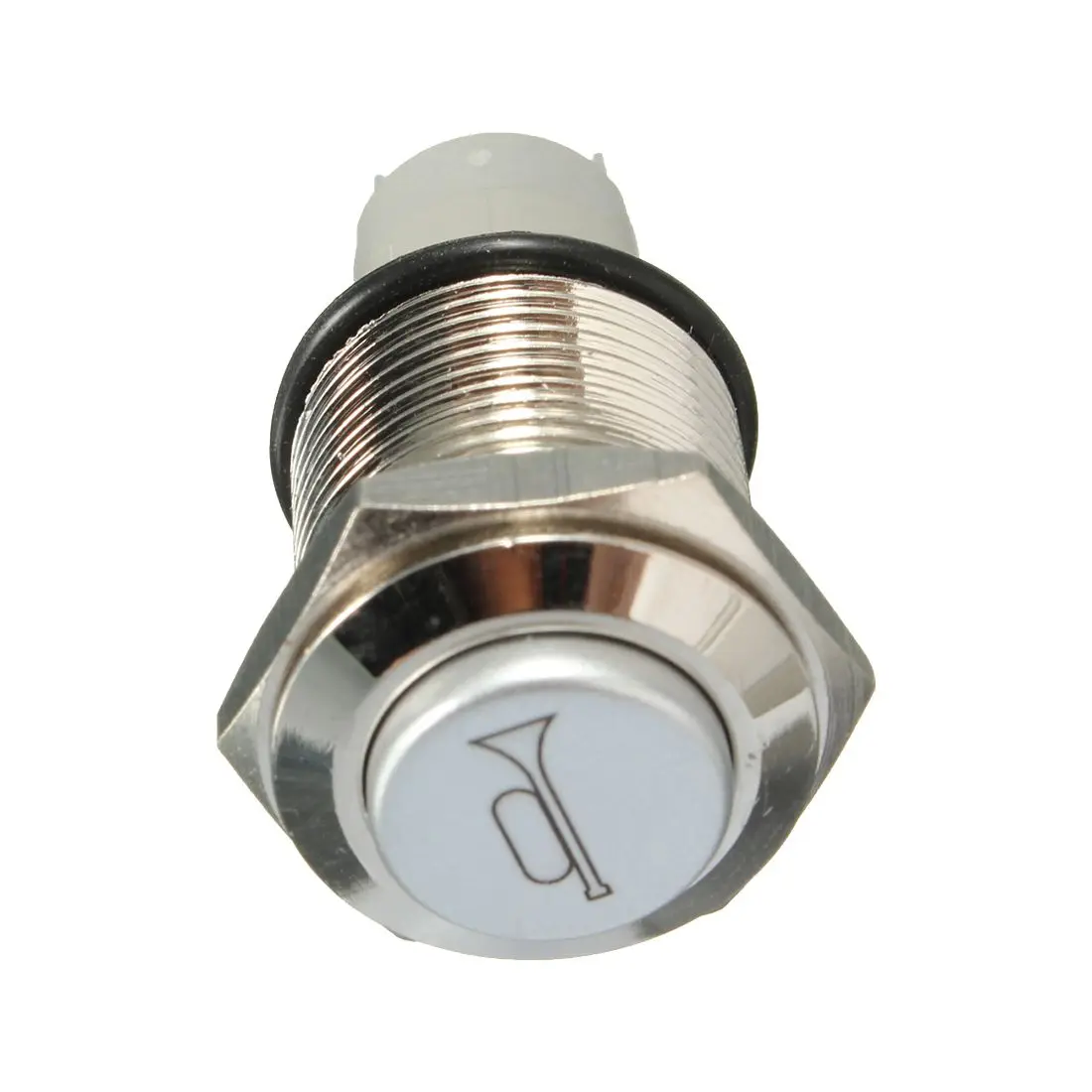 12V 16mm Car LED Light Momentary Horn Button Metal Switch Push Button