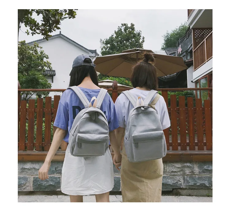 Женские сумки, женские рюкзаки, женские модные однотонные холщовые рюкзаки для девочек, школьный рюкзак для девочек-подростков