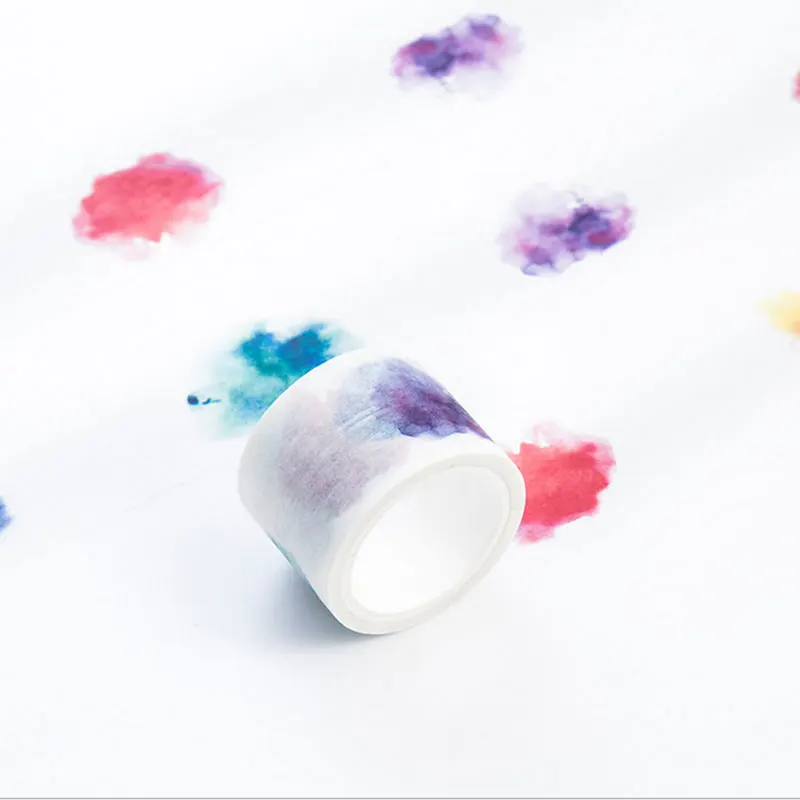 

30mm* 7m kawaii Color shading Washi Tape DIY decoration scrapbooking planner masking tape adhesive tape label sticker stationery