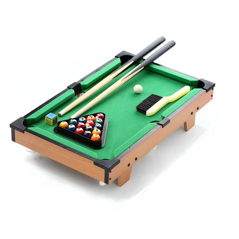 Board Game Mini Tabletop Pool Set Billiards Game Includes Balls Sticks