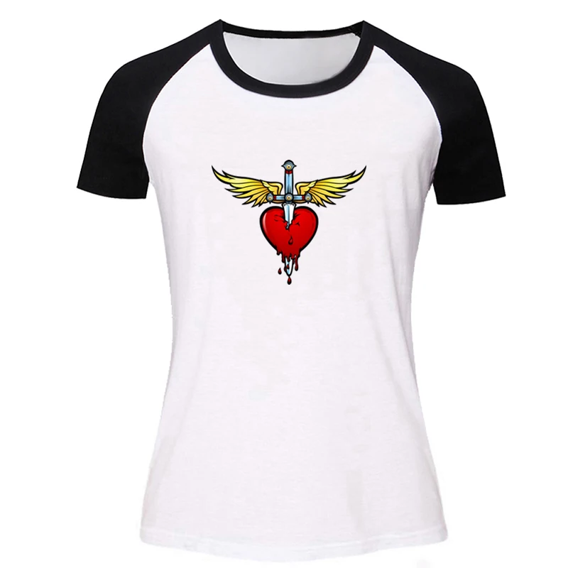 

Bon Jovi Rock Band Blink 182 Punk Band Design Womens Ladies Short Sleeve Printing T shirt Graphic Tee Shirt Cotton Tshirts