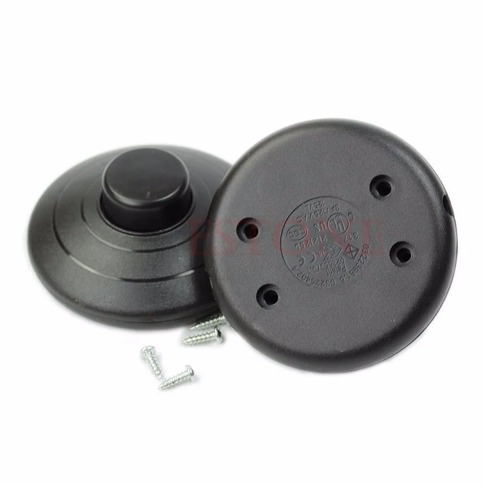 Two Inline FootSwitch Lamp Foot Push Switch Power Light New L15in