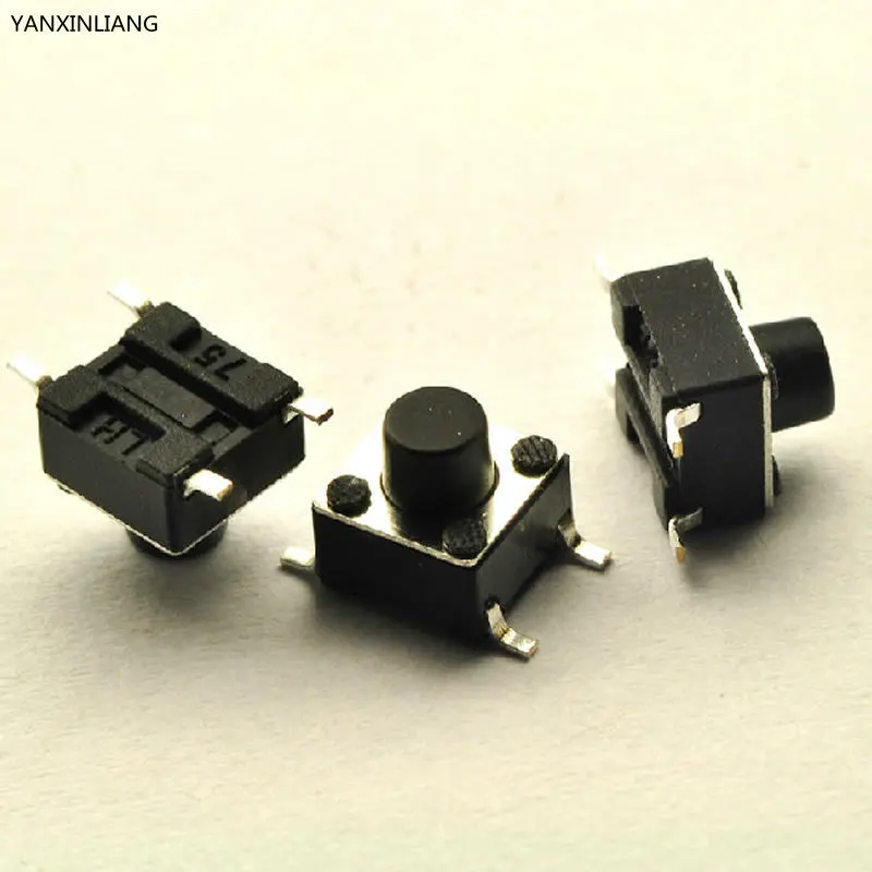 10pcs 4pin SMD 6*6*6mm for Tact Switch Push Button Tactile Pushbutton