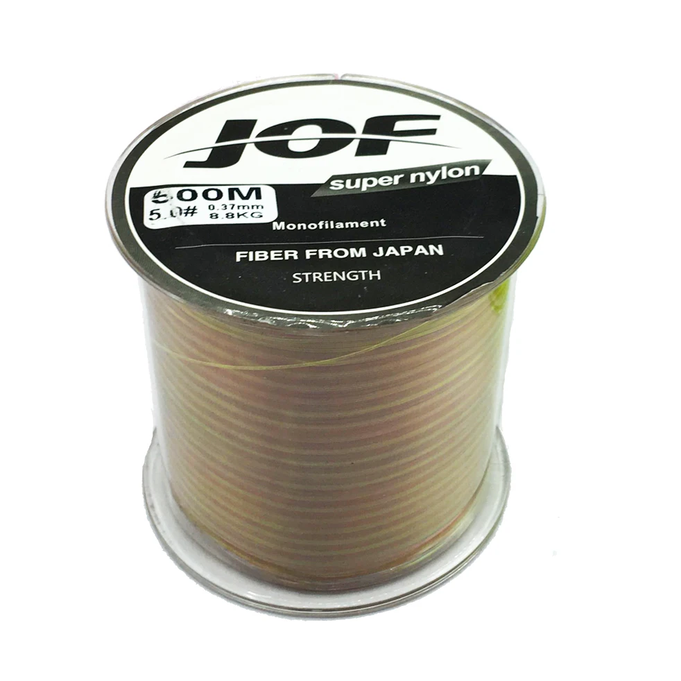 new design 100-500m nylon fishing line 8 color super strong monofilament line for bass carp japan transparent pesca rope - Цвет: mixed color