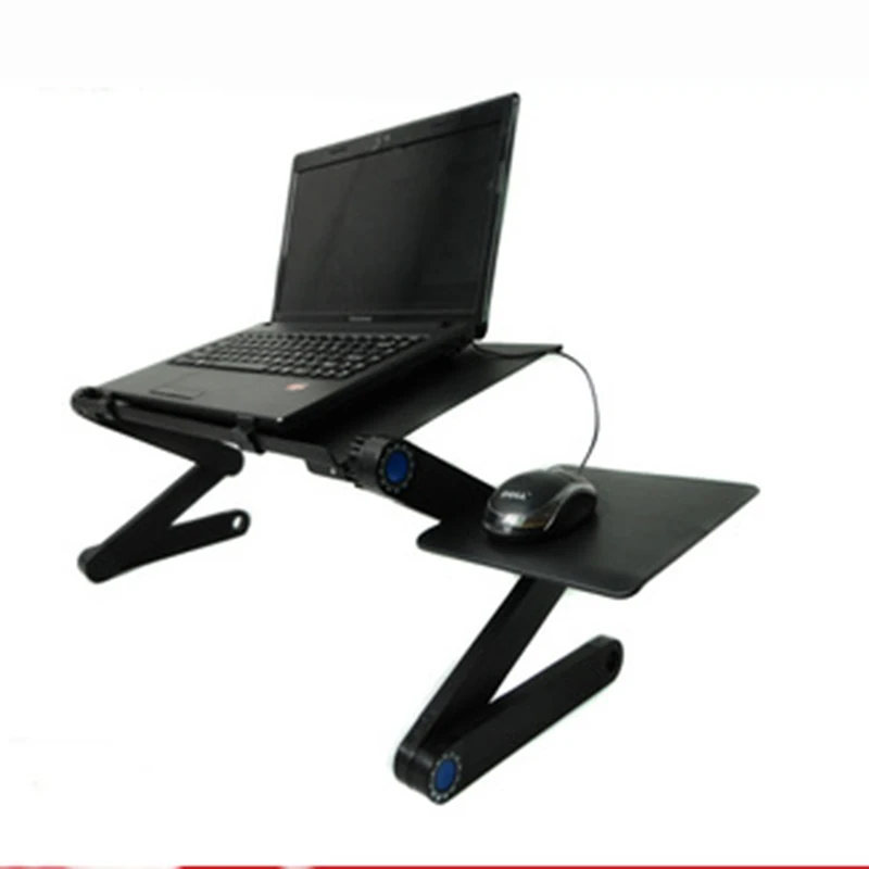 Laptop Desk Holder Portable 360 Folding Laptop Stand Desk Computer Table Cooling with Mouse Pad Notebook Table for Bed Tray