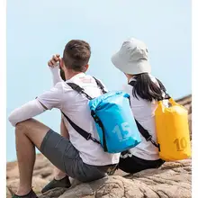 Barrel-Shaped 250D PVC Tarp Trekking Drifting Seal Rafting Bag Double Single Straps Ocean Pack Waterproof Bag Combo Dry Wet Bag