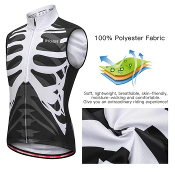 

Wosawe Sleeveless Cycling Vest Jersey cycling clothing exercise Breathable MTB Bike Riding Top Sports Jacket for Men Women