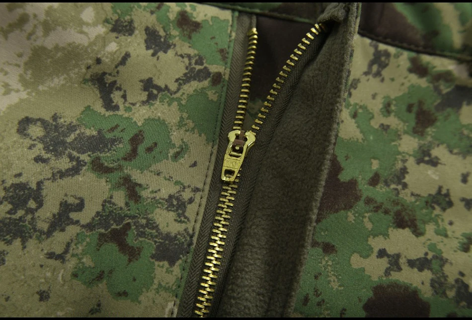 Снаряжение тактические водонепроницаемые Мягкие штаны мужские ветрозащитные теплые камуфляжные флисовые военные брюки Акула кожа армейские охотничьи камуфляжные штаны