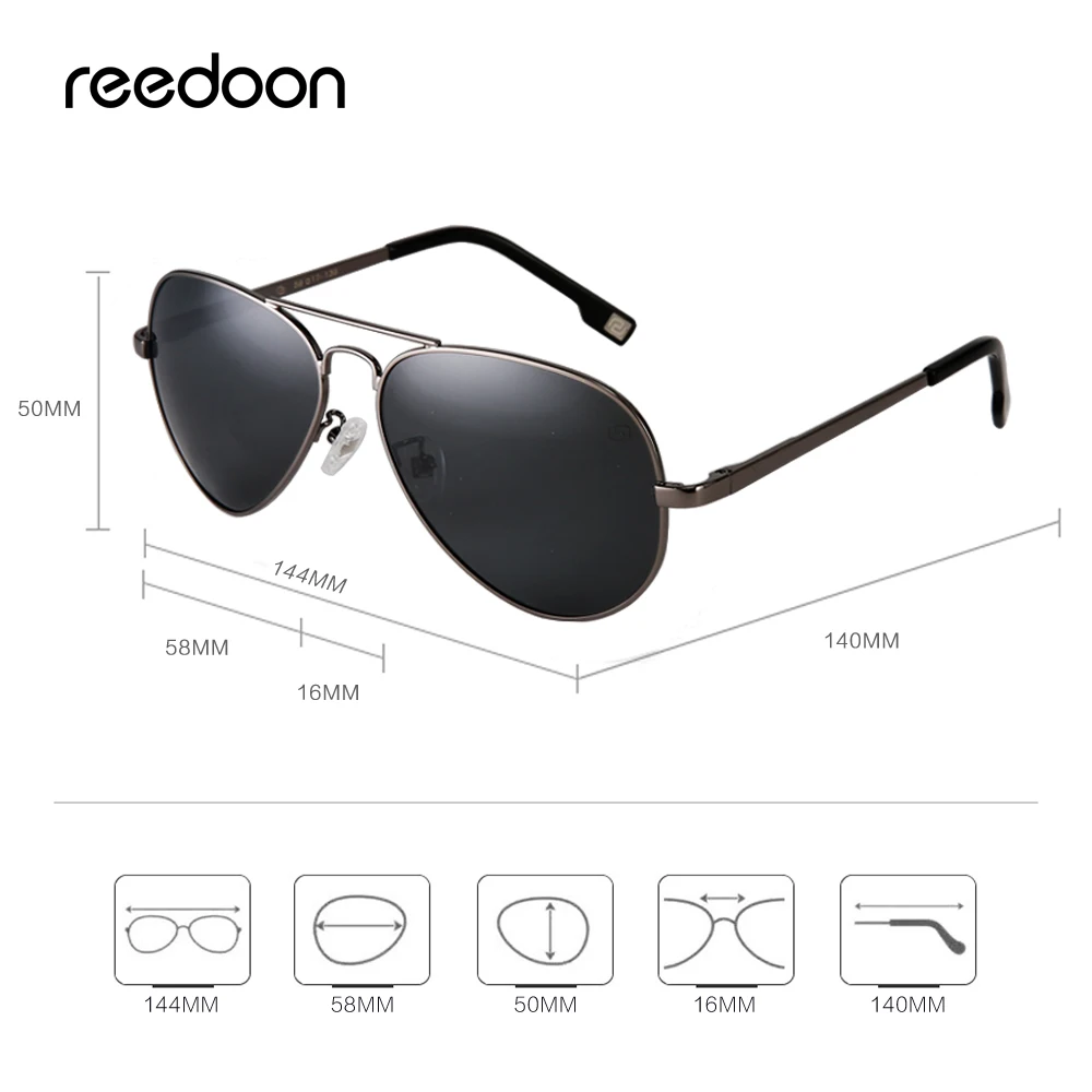 Tanie Reedoon spolaryzowane okulary soczewki hd UV400 metalowa rama Retro jazdy dla mężczyzn kobiety wędkowanie wspinaczka 4025