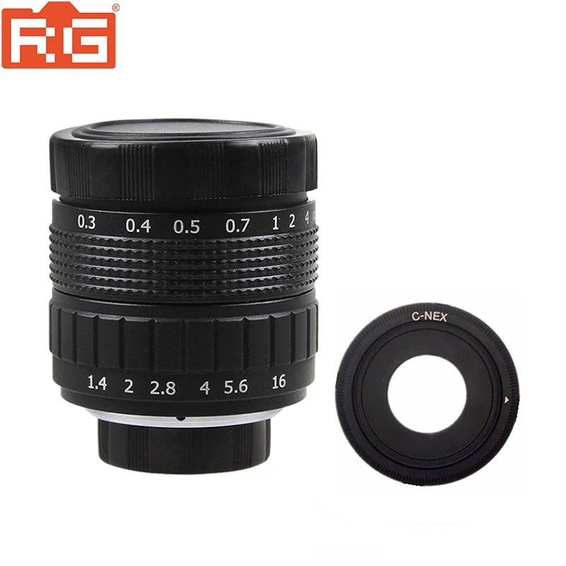 Объектив для ТВ и C-NEX Fujian 50 мм F1.4 CC + крепление SONY E Mount NEX3 NEX6 NEX7 A6500 A6300 A6000 A5000 |