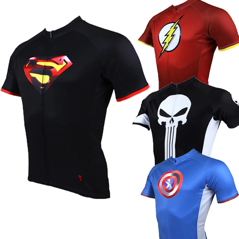 Maschi Supereroi Batman Lunga T-Shirts e top maglia  Uomo abbigliamento ciclismo 