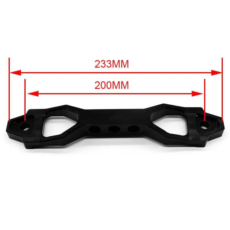 DEFT Car Battery Tie Down Brace Aluminum Alloy Battery Fasten Bracket Holder Modification Accessories for Honda Civic 2002-2005 - Цвет: Long black