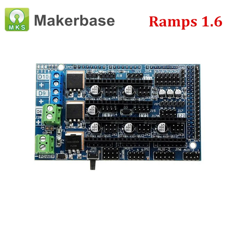 3d принтер плата управления Ramps 1,6 панель расширения 4 слоя PCBs с части радиатора модернизированные Ramps 1,4 совместимый Mega 2560