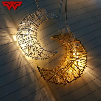 

LED String Light Christmas Day home decoration pendant handmade wire Moon LED string creative gift gift