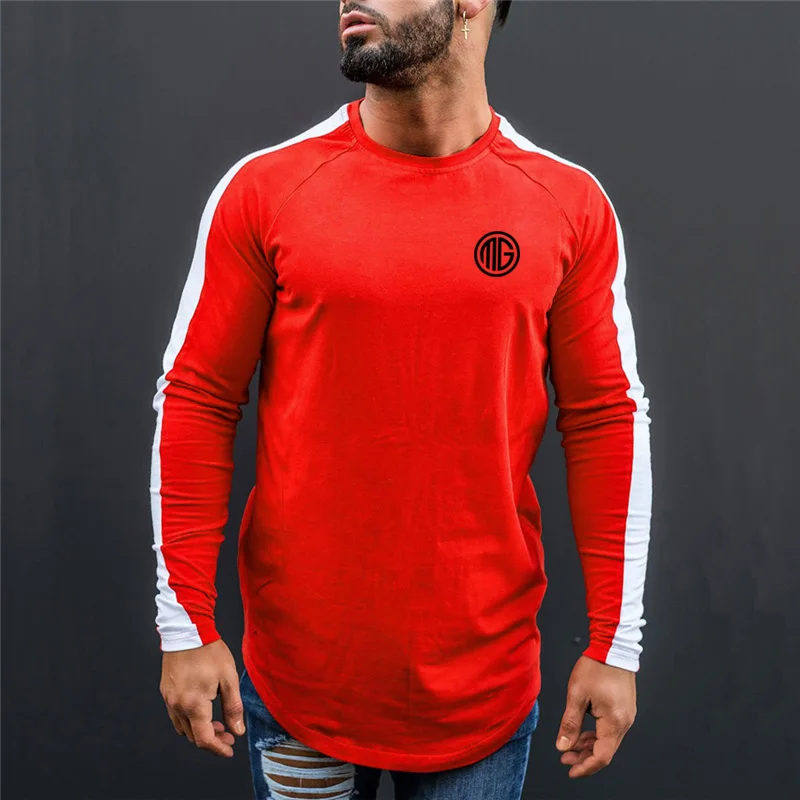 New Brand Clothing Cotton Men's Long Sleeve T Shirt Men